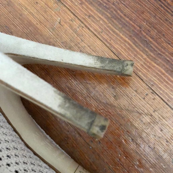 Fabric Open Toed Heeled Booties - Picture 3 of 7